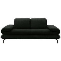 2-SITZER-SOFA in Webstoff Dunkelgrün  - Dunkelgrün/Schwarz, Design, Textil/Metall (204/83/98cm) - LOOKS by W.Joop