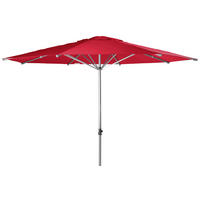 SONNENSCHIRM 400 cm Rot  - Silberfarben/Rot, Basics, Textil/Metall (400cm) - Doppler