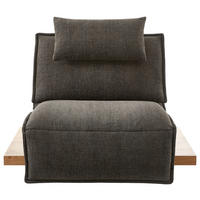RELAXLIEGE Chenille, Flachgewebe Dunkelbraun  - Dunkelbraun/Schwarz, Design, Holz/Textil (120/80-112/115-159cm) - Koinor