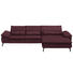 WOHNLANDSCHAFT in Textil Weinrot - Weinrot/Schwarz, Design, Textil/Metall (341/181/cm) - Dieter Knoll WOHNLANDSCHAFT in Textil Weinrot - Weinrot/Schwarz, Design, Textil/Metall (341/181/cm) - Dieter Knoll