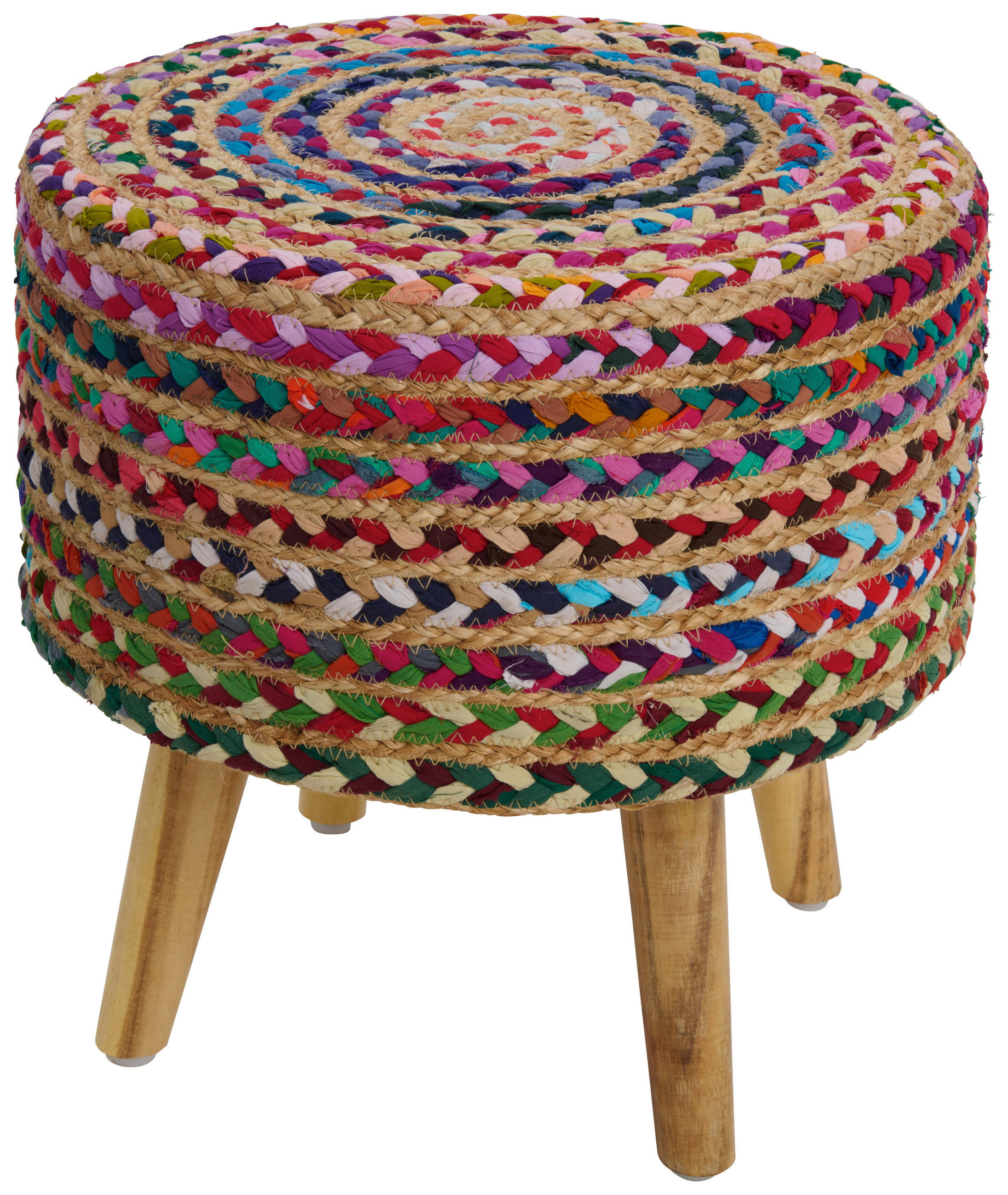 POUF in Naturfarben Textil Naturfarben  - Naturfarben, Trend, Textil (40/40cm) - Linea Natura