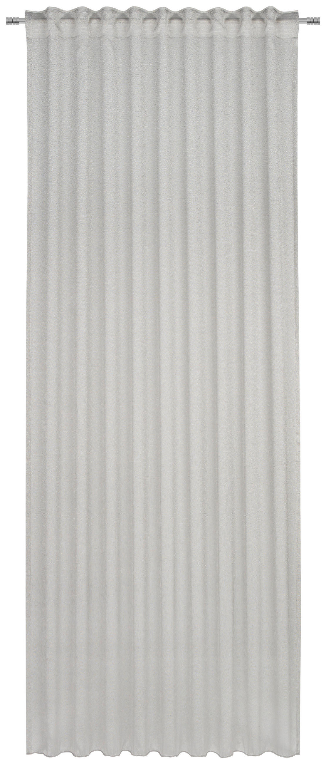 FERTIGVORHANG MINO halbtransparent 140/245 cm - Silberfarben, KONVENTIONELL, Textil (140/245cm) - Dieter Knoll