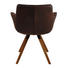 ARMLEHNSTUHL Mikrofaser Dunkelbraun, Eichefarben - Eichefarben/Dunkelbraun, Design, Holz/Textil (67/85/60cm) - Musterring