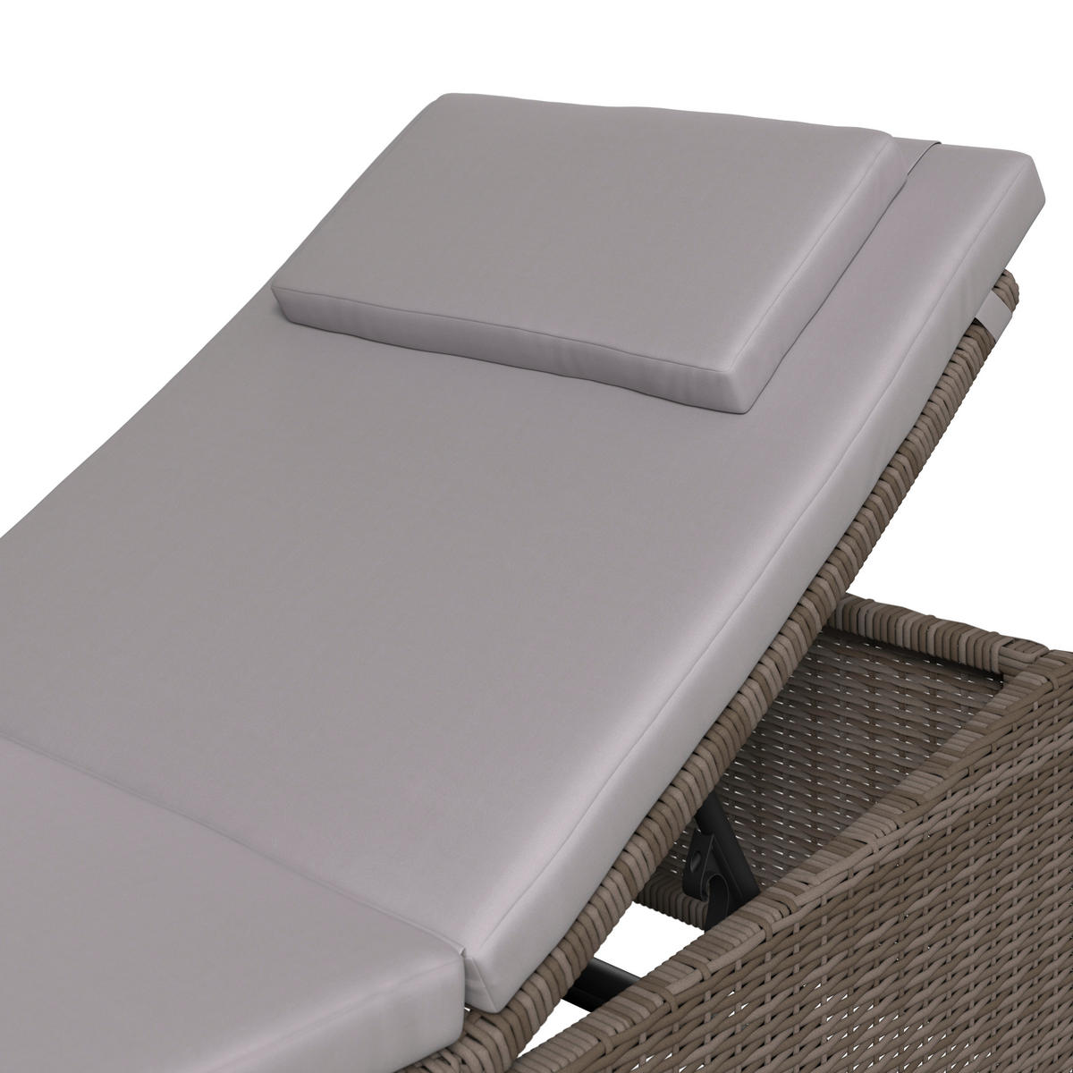 GARTENLIEGE 190/80/60 cm  - Beige, MODERN, Kunststoff/Textil (190/80/60cm) - Ambia Garden