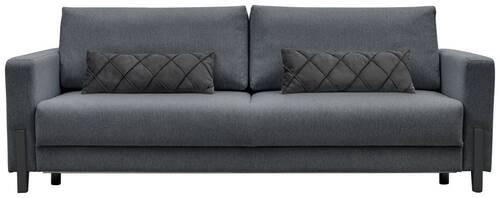 SCHLAFSOFA Webstoff Dunkelblau  - Schwarz/Dunkelblau, Design, Holz/Textil (234/90/95cm) - Livetastic