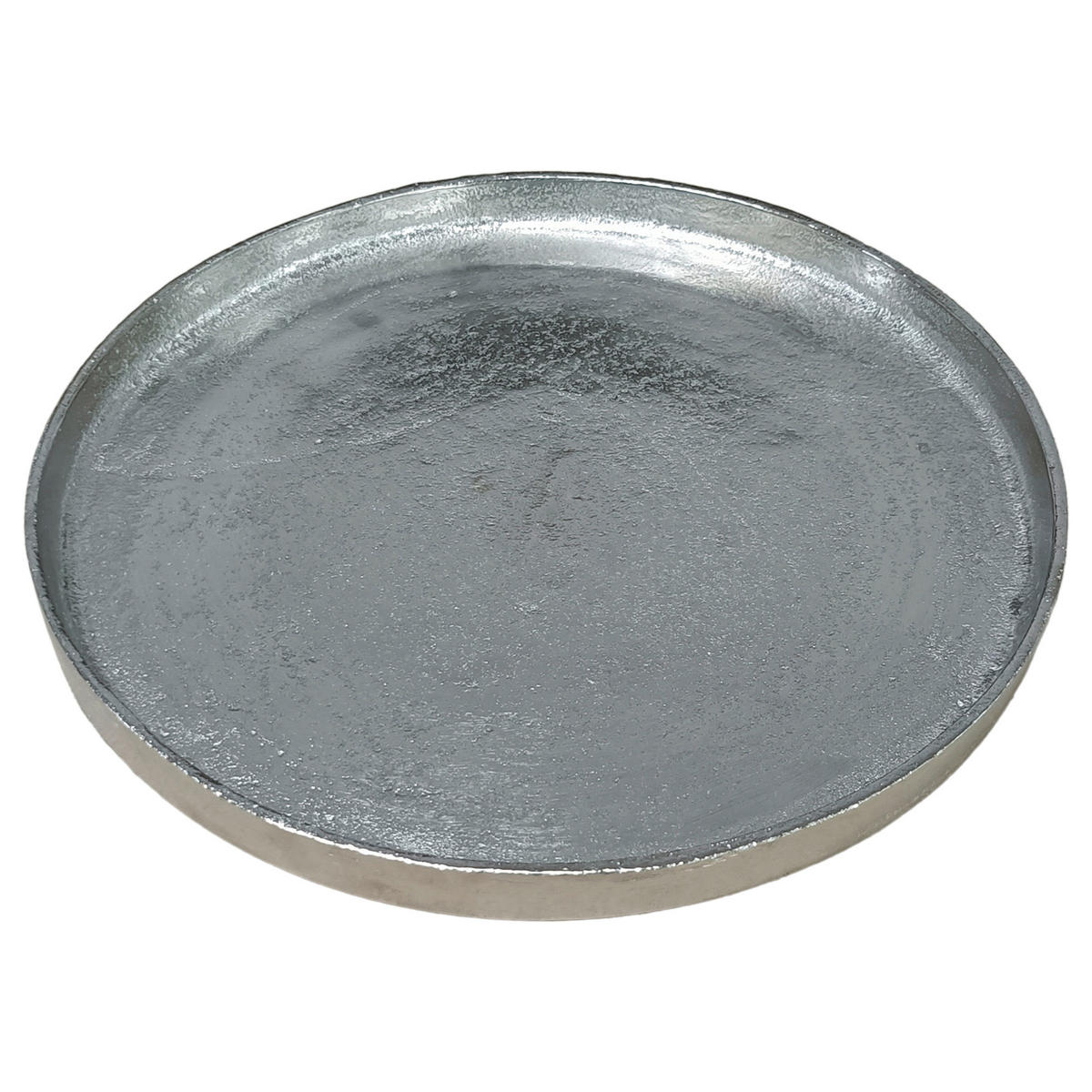 KERZENTELLER - Nickelfarben, Trend, Metall (30cm) - Ambia Home