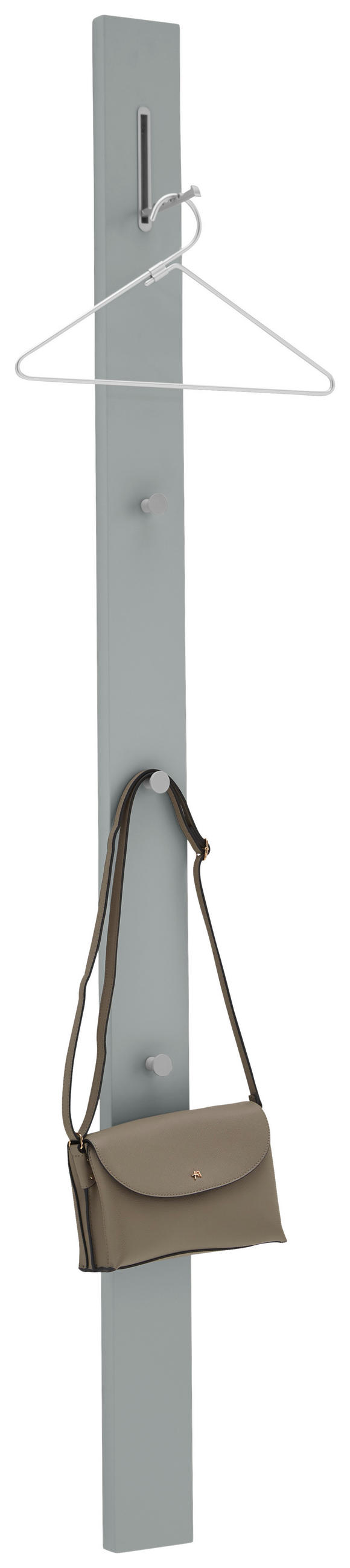GARDEROBENPANEEL  in 10/165/5 cm  - Grau, Design, Holzwerkstoff/Metall (10/165/5cm) - Dieter Knoll