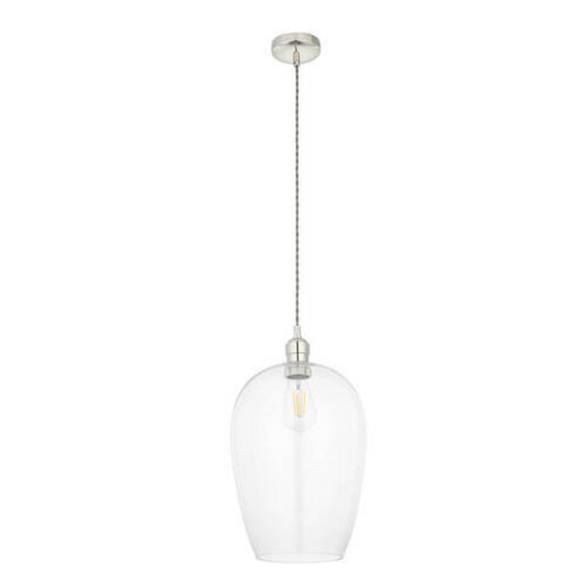 HÄNGELEUCHTE 25/167.5 cm  - Klar/Messingfarben, Basics, Glas (25/167.5cm) - ENDON