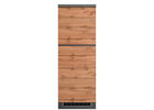 GERÄTEUMBAUSCHRANK 60/166/60 cm  in Graphitfarben, Eiche Wotan  - Eiche Wotan/Graphitfarben, Design, Holzwerkstoff (60/166/60cm) - Held