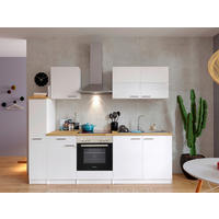 MODULKÖK 240 cm   i vit  - stålfärgad/vit, Basics, metall/trämaterial (240cm) - Respekta