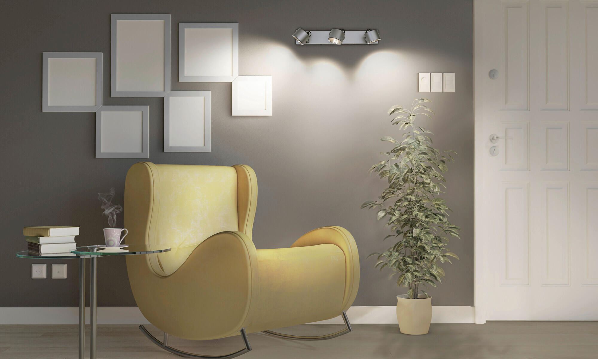 LED-STRAHLER 50/8,3/15 cm   - Silberfarben, Basics, Kunststoff/Metall (50/8,3/15cm) - Osram