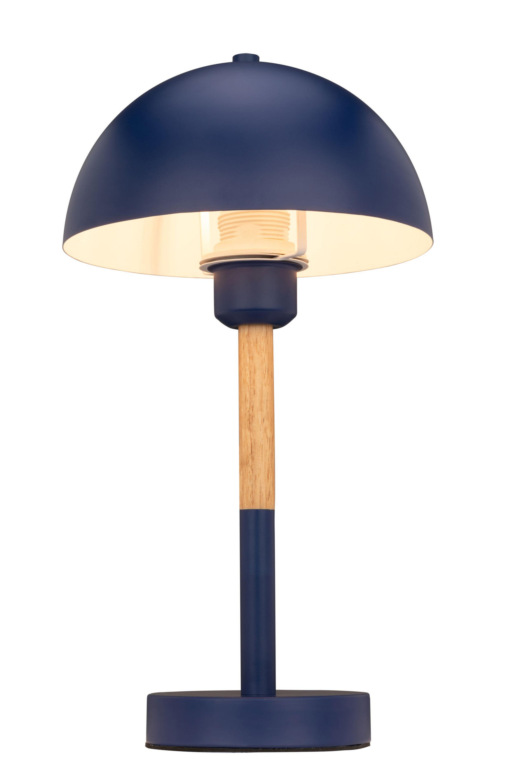 TISCHLEUCHTE Santa Clarita 20/38 cm   - Blau/Naturfarben, KONVENTIONELL, Holz/Metall (20/38cm) - Novel