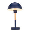 TISCHLEUCHTE Santa Clarita 20/38 cm   - Blau/Naturfarben, KONVENTIONELL, Holz/Metall (20/38cm) - Novel