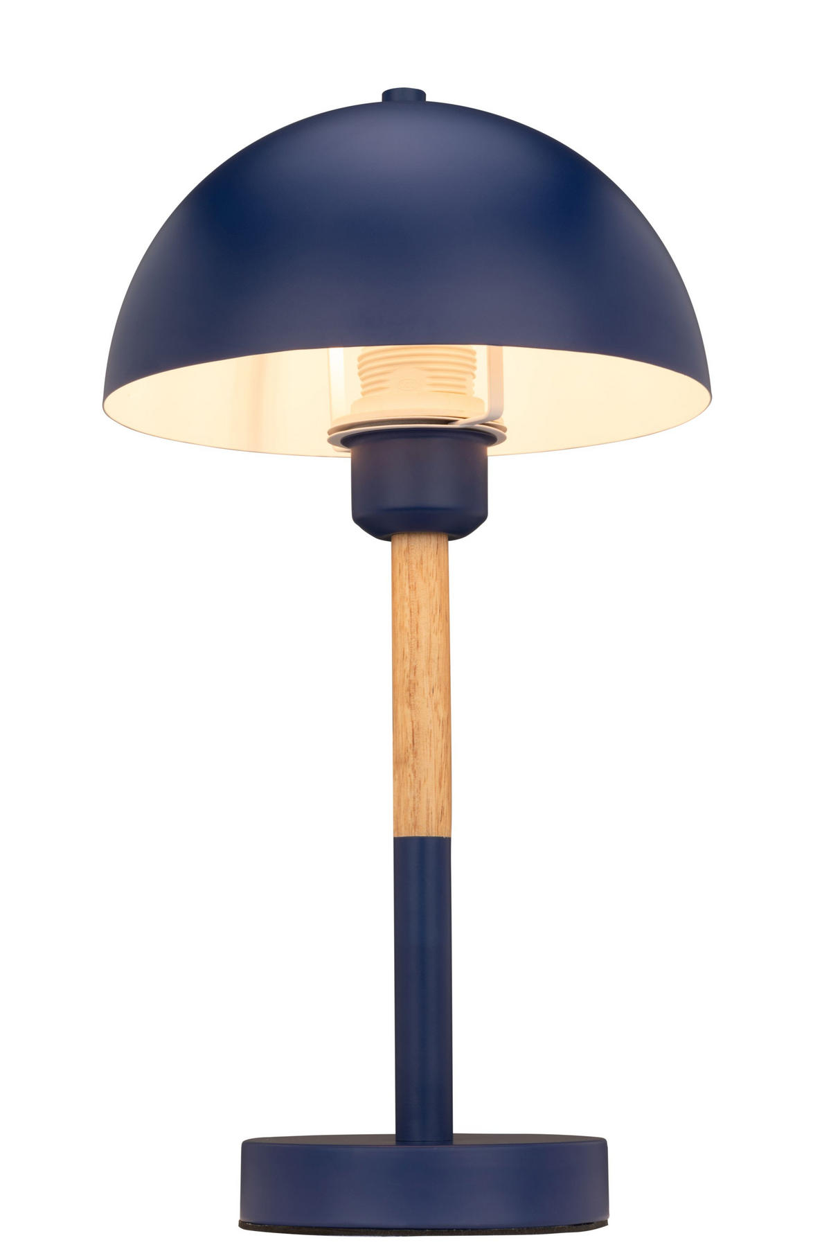 TISCHLEUCHTE Santa Clarita 20/38 cm   - Blau/Naturfarben, KONVENTIONELL, Holz/Metall (20/38cm) - Novel