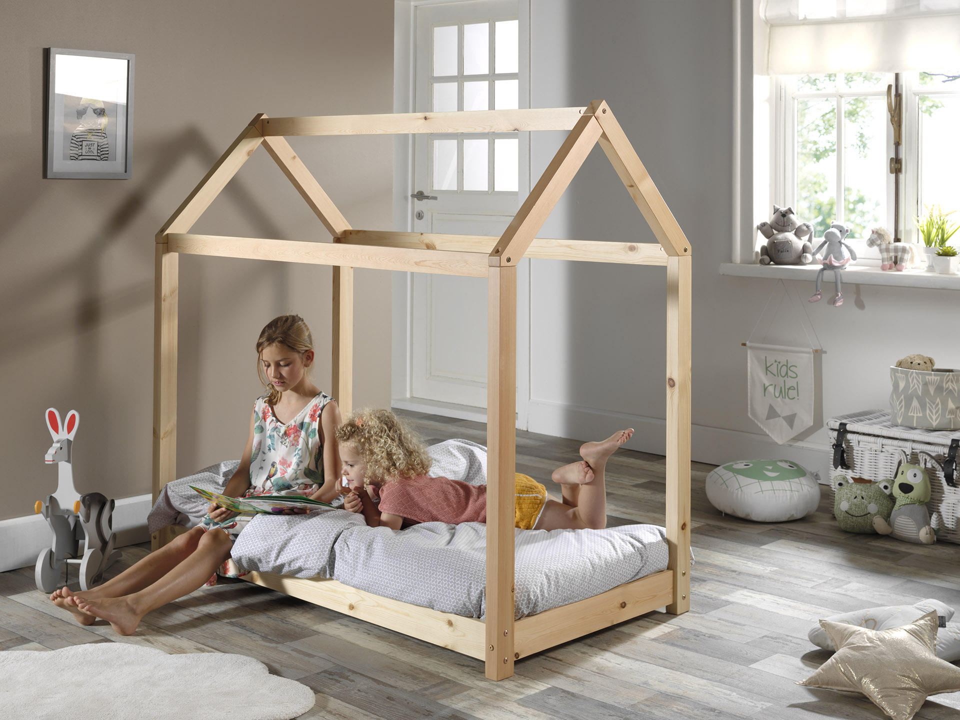 HAUSBETT 70/140 cm  - Naturfarben, MODERN, Holz (70/140cm) - MID.YOU