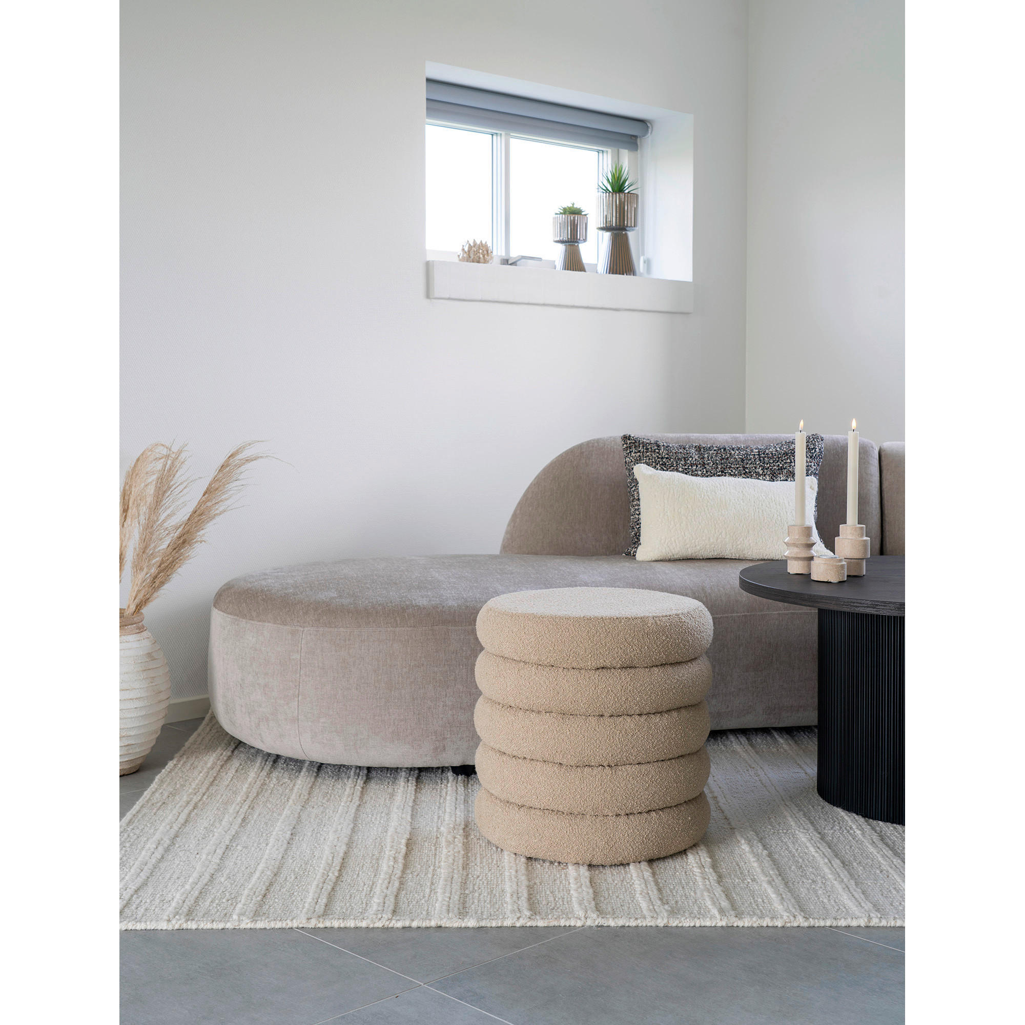 PALL i trä, plast beige  - beige, Design, trä/plast (44/44/44cm)
