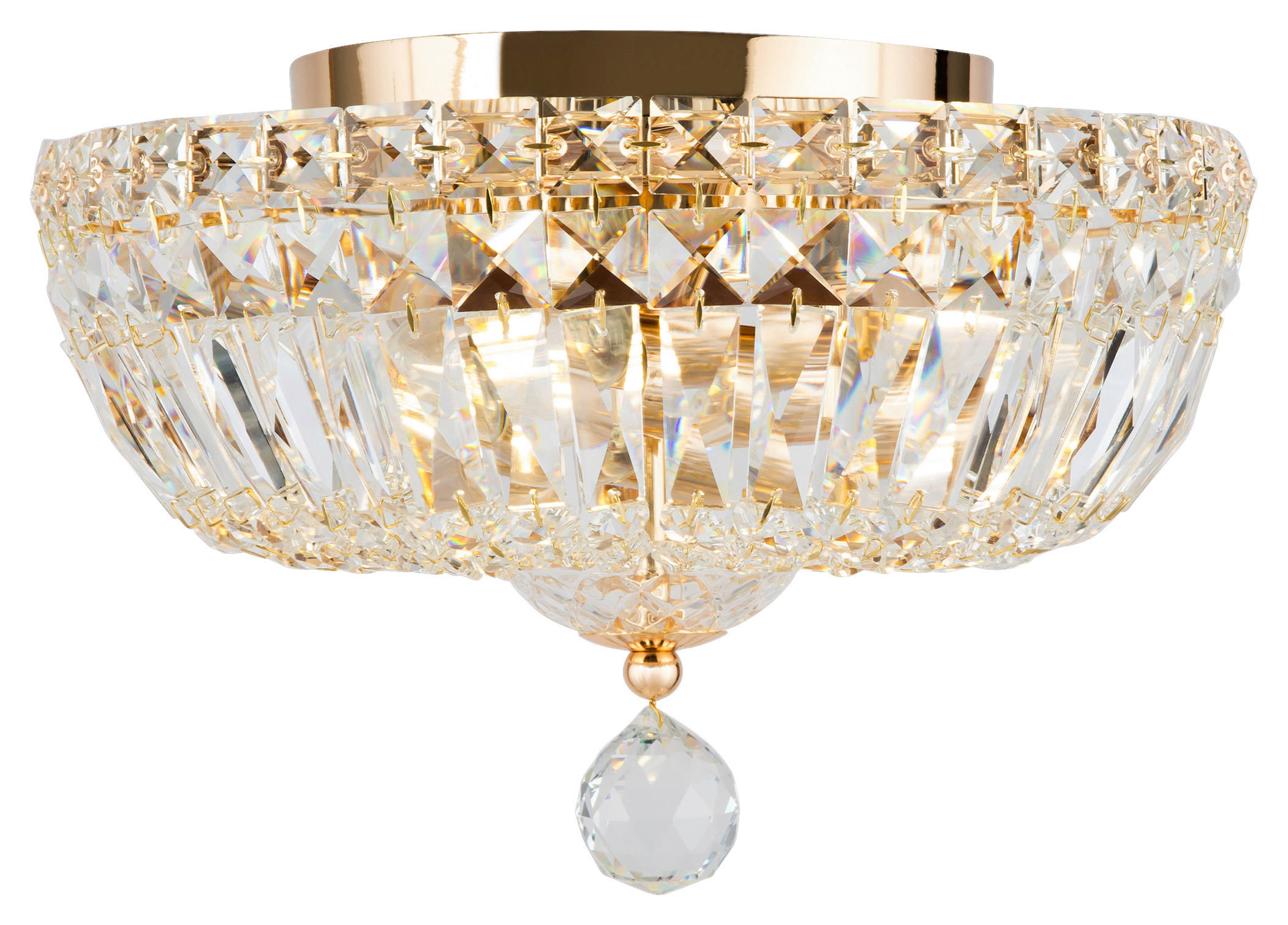 KRONLEUCHTER 30/18/30 cm   - Goldfarben, Trend, Glas/Metall (30/18/30cm) - MAYTONI