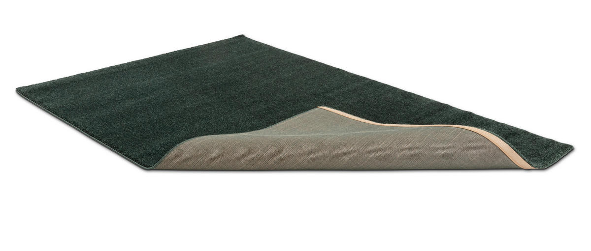 WEBTEPPICH 80/150 cm Pure Dunkelgrün rechteckig  - Dunkelgrün, Basics, Textil (80/150cm) - Schöner Wohnen