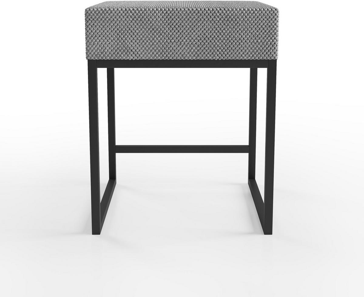 NACHTKÄSTCHEN 45/55/45 cm  in Grau  - Schwarz/Grau, Design, Textil/Metall (45/55/45cm) - Esposa