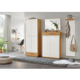 GARDEROBE 4-teilig  in 220/195/37 cm  - Eichefarben/Weiß, Design, Holz/Holzwerkstoff (220/195/37cm) - Novel