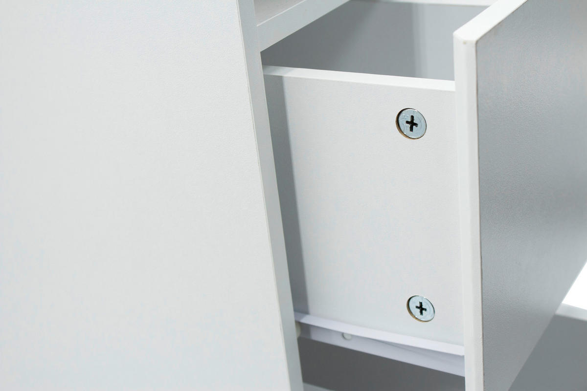 NACHTSCHRANK 19,6/60/34 cm, Weiß, Eiche Artisan,  - Weiß/Eiche Artisan, Basics, Holzwerkstoff (19,6/60/34cm) - Boxxx