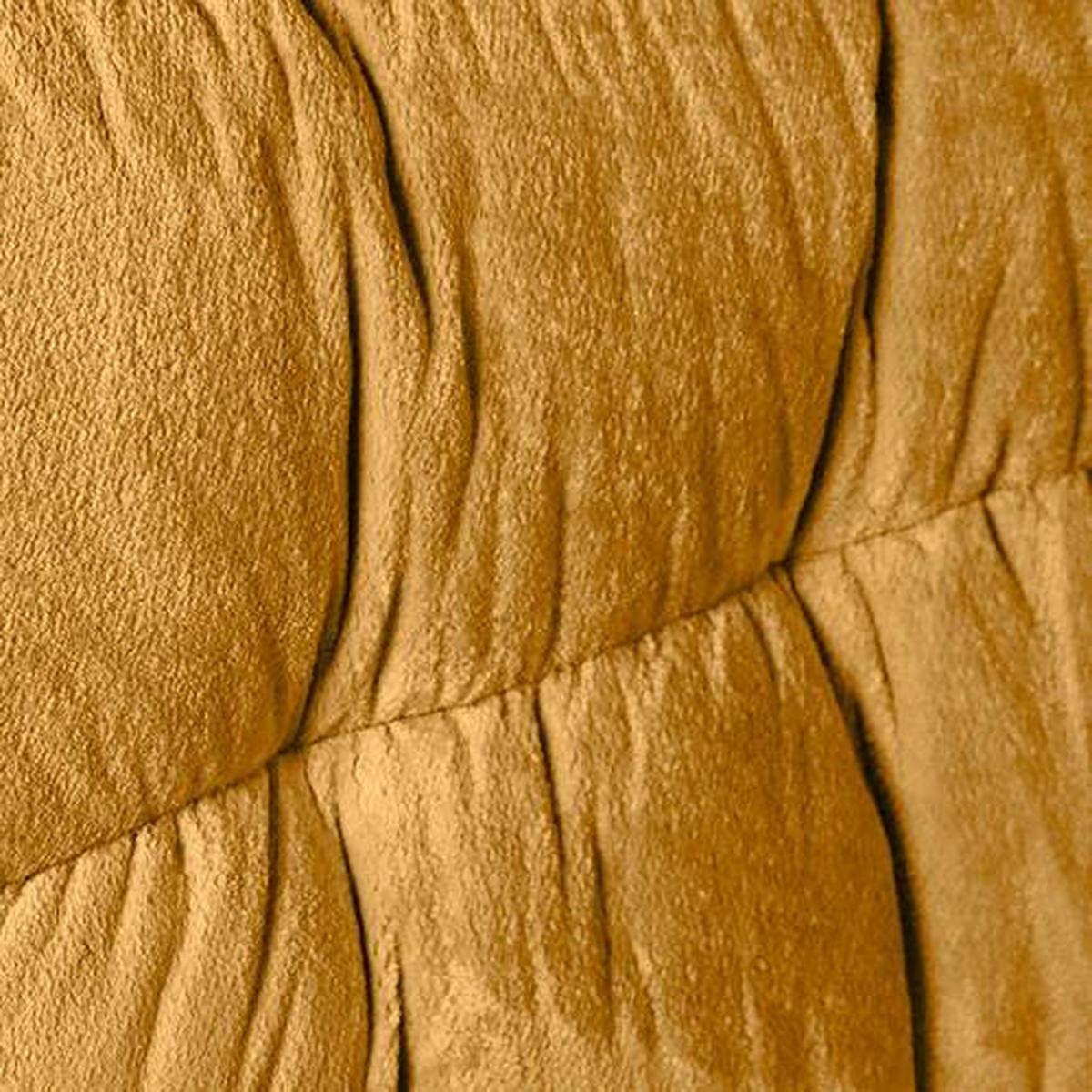 BIG SOFFA i plysch orange  - orange/svart, Klassisk, textil/plast (262/70/115cm) - MID.YOU