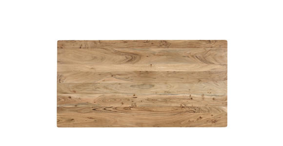 ESSTISCH      - Schwarz/Akaziefarben, Design, Holz/Metall (175/90/76cm) - Landscape