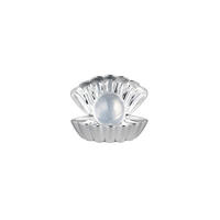 LED-TISCHLEUCHTE Shelly 17,5/15/12,5 cm   - Chromfarben/Transparent, Trend, Kunststoff (17,5/15/12,5cm)