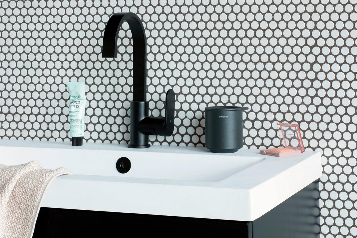 BECHER MINDSET    - Grau, Basics, Kunststoff/Metall (8.1/9.5/8.1cm) - Brabantia