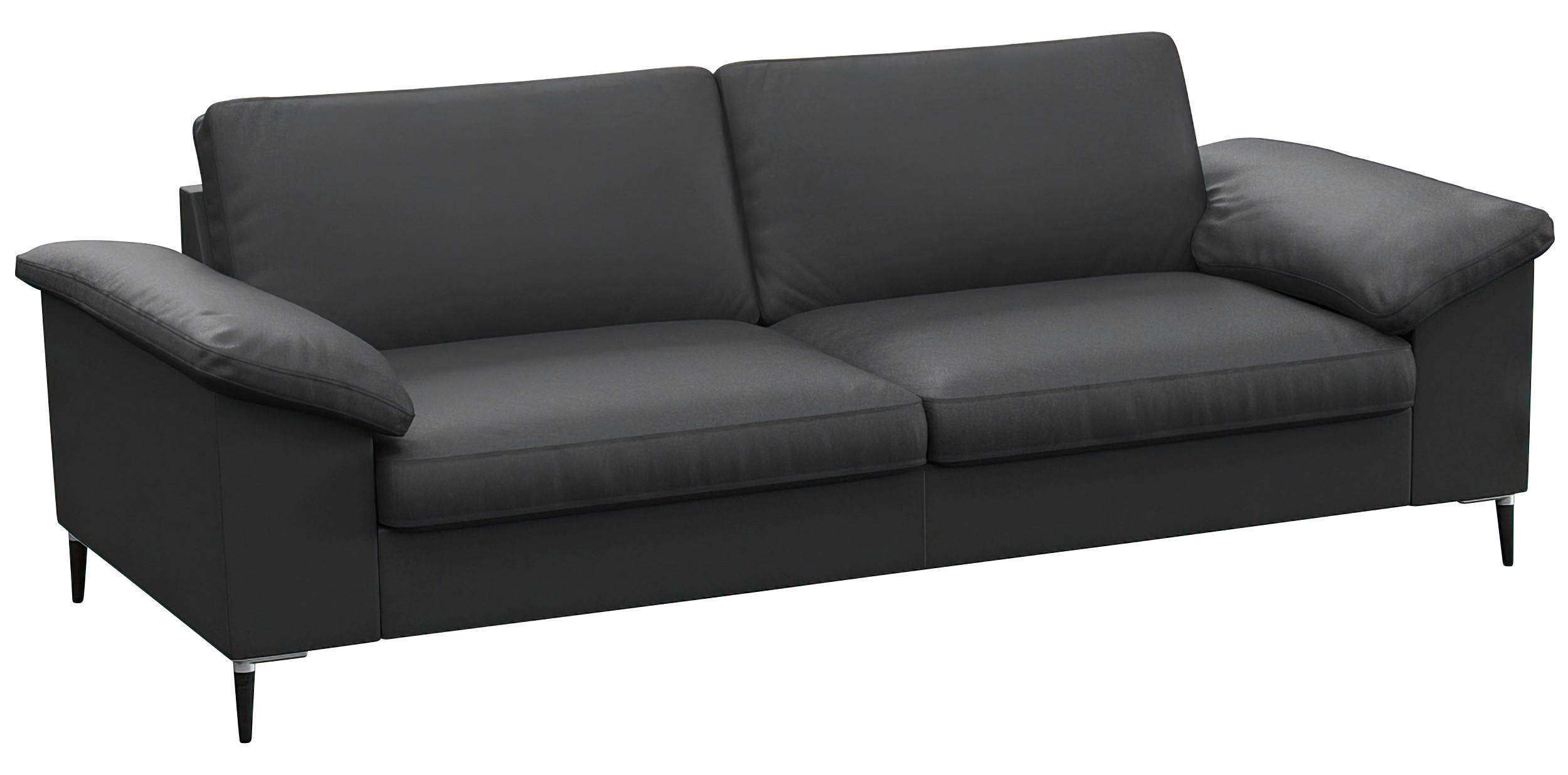 Thumbnail - Livetastic 2,5-Sitzer, Schwarz, Leder, Echtleder, Color-Finish-Leder, Füllung: Federn, Schaumstoff,Schaumstoff, 208x84.5...
