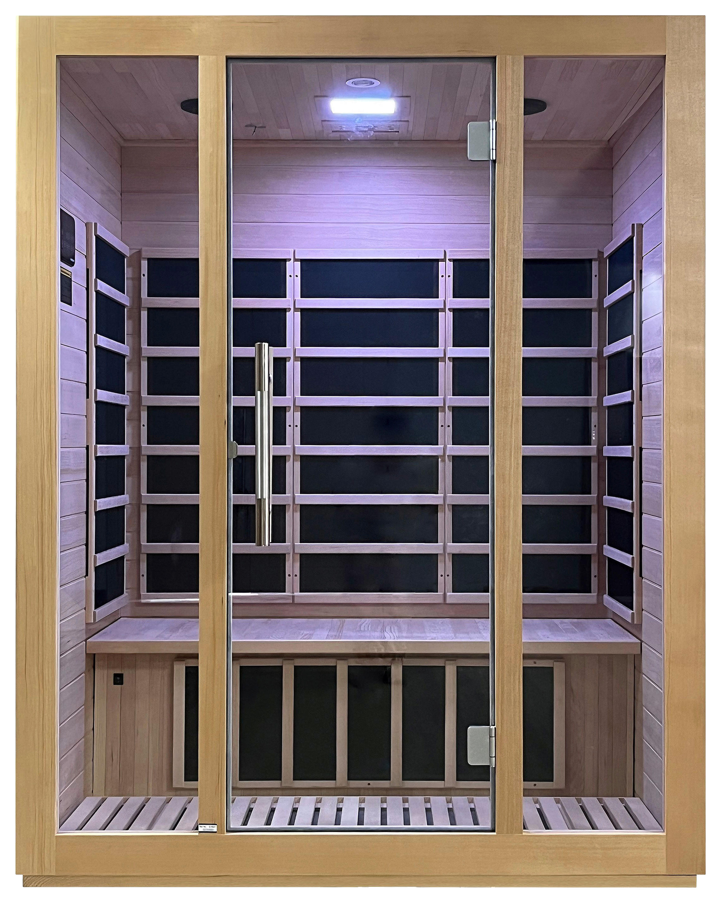 INFRAROTKABINE HÖNEFOSS III für 3 Personen HÖNEFOSS III  - KONVENTIONELL, Holz (153/195/105cm)