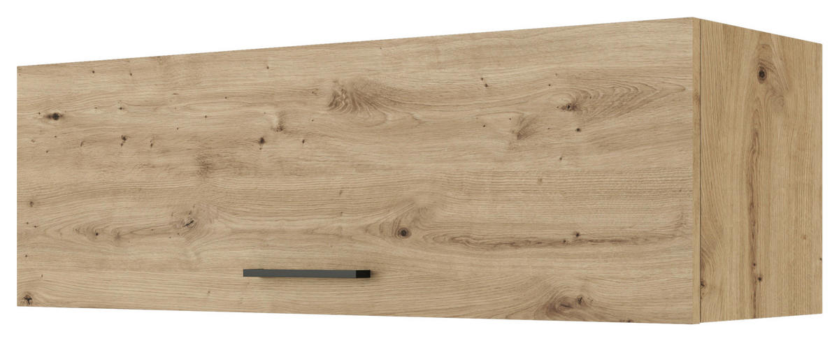 KÜCHENOBERSCHRANK 100/32/32 cm  in Eiche Artisan  - Schwarz/Eiche Artisan, KONVENTIONELL, Holzwerkstoff/Metall (100/32/32cm) - FlexWell
