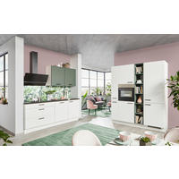 ROHOVÁ KUCHYŇA LARS 220 - biela/zelená, Design, kompozitné drevo (220/180cm) - Celina