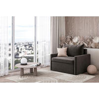 SCHLAFSESSEL COLOGNE Flachgewebe Dunkelgrau    - Dunkelgrau/Schwarz, Design, Kunststoff/Textil (92/89/103cm) - MID.YOU