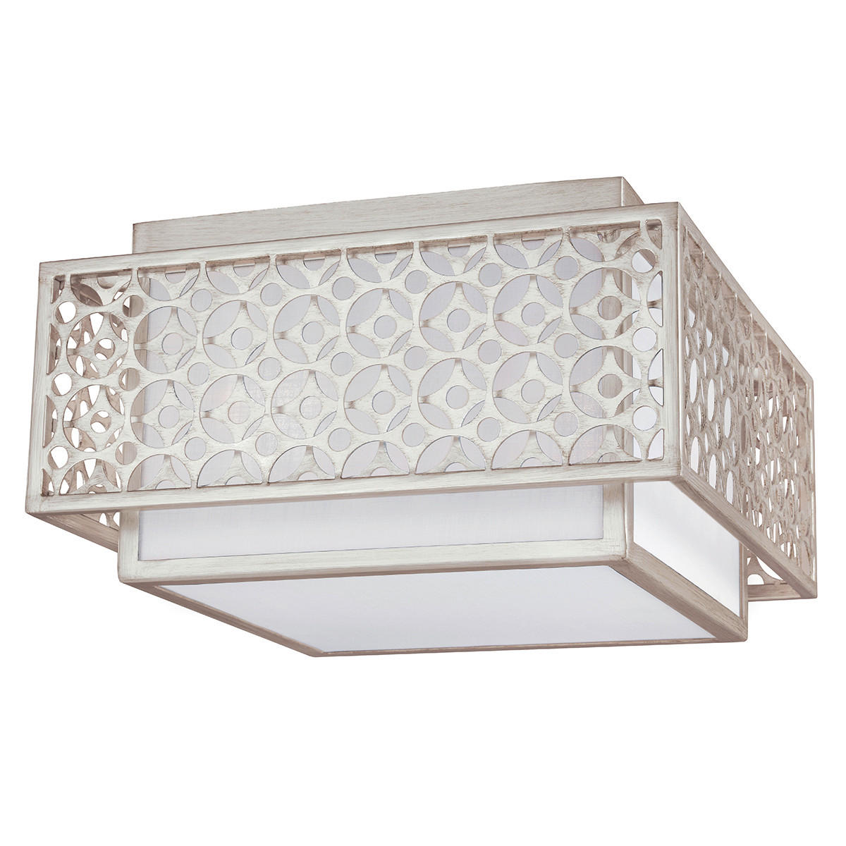 DECKENLEUCHTE Kenney 36.8/20.9 cm   - Silberfarben, KONVENTIONELL, Metall (36.8/20.9cm) - Elstead Lighting