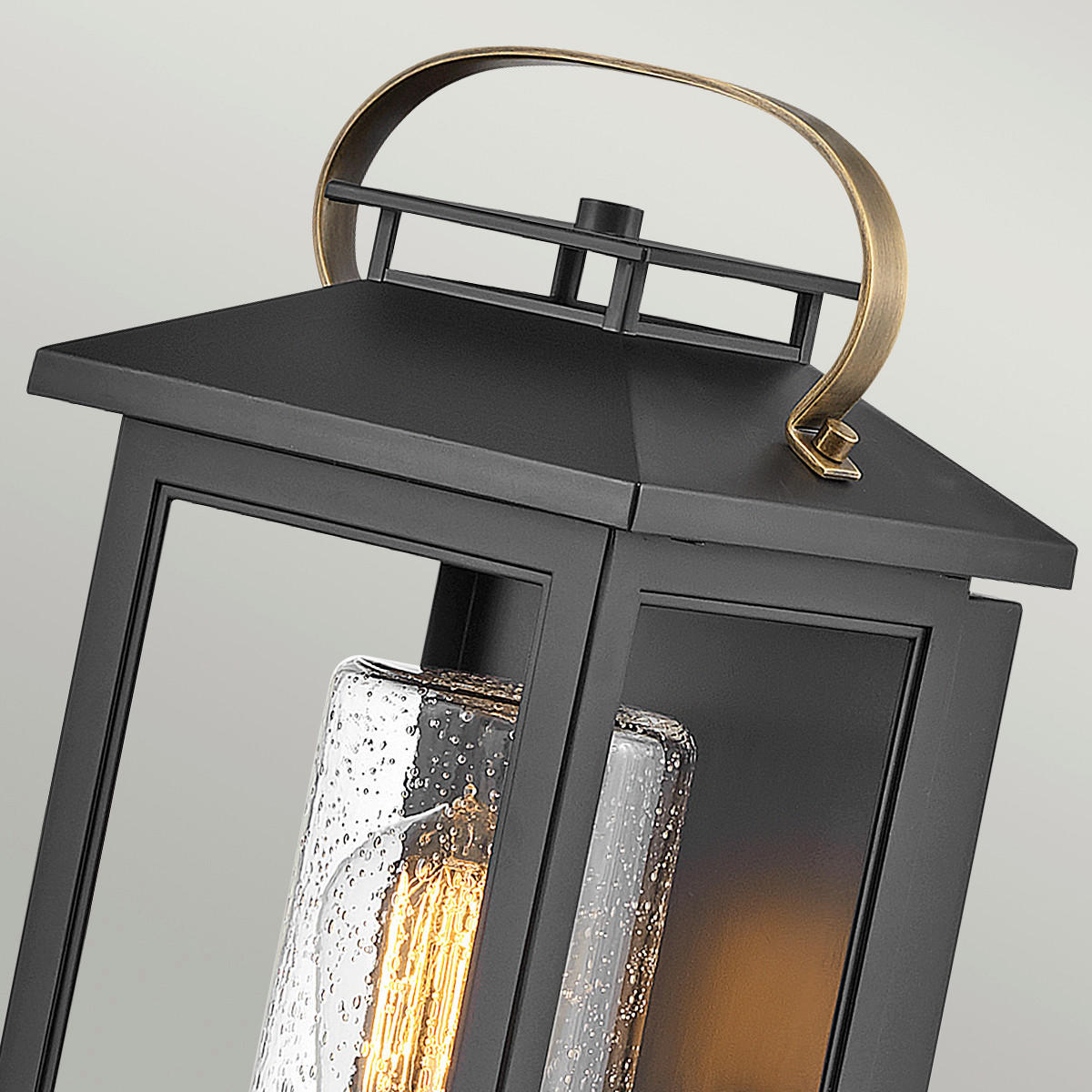 AUSSENWANDLEUCHTE - Schwarz, Konventionell, Glas/Kunststoff (16,5/17,6/35,5cm) - Elstead Lighting