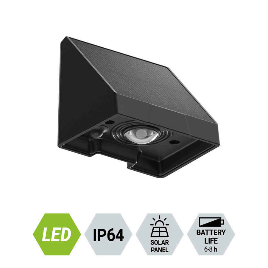 Lampă Solară    - negru, Basics, plastic (5/6/6.5cm)