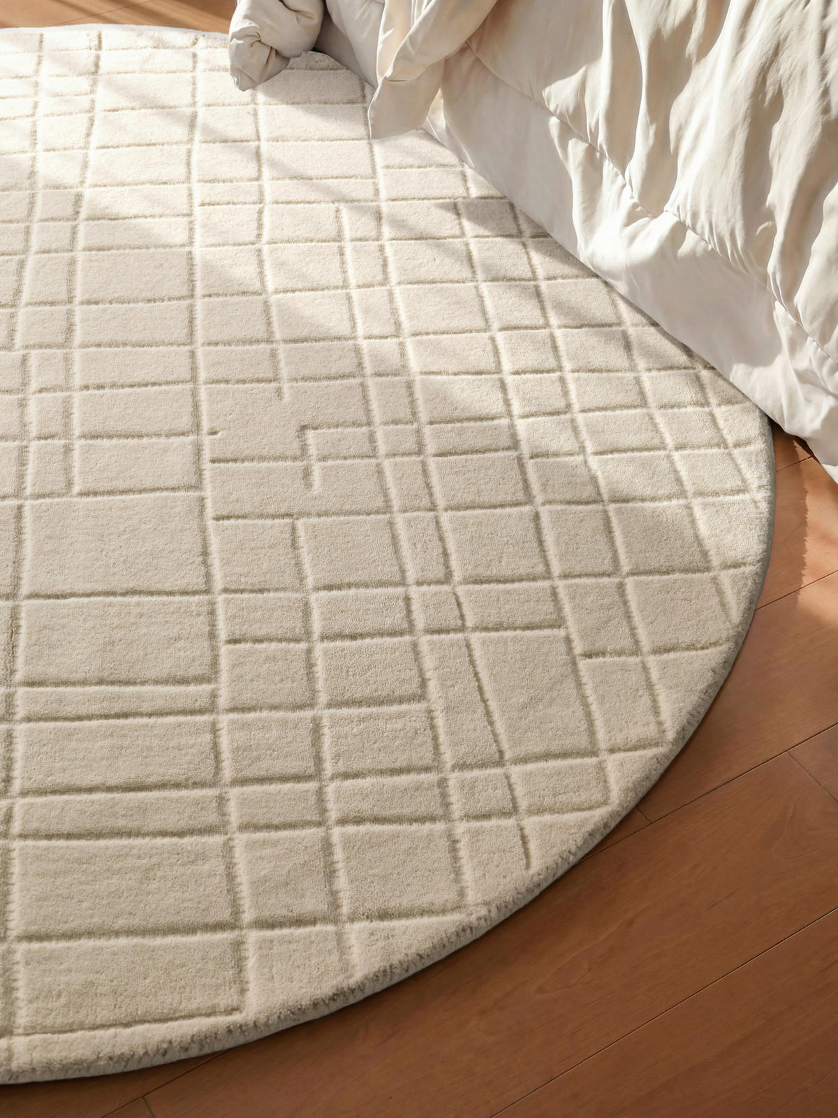 WOLLTEPPICH  Wohnzimmer 200 cm Kollektion 1890 Kenso Creme rund  - Creme, Basics, Textil (200cm) - Villeroy & Boch