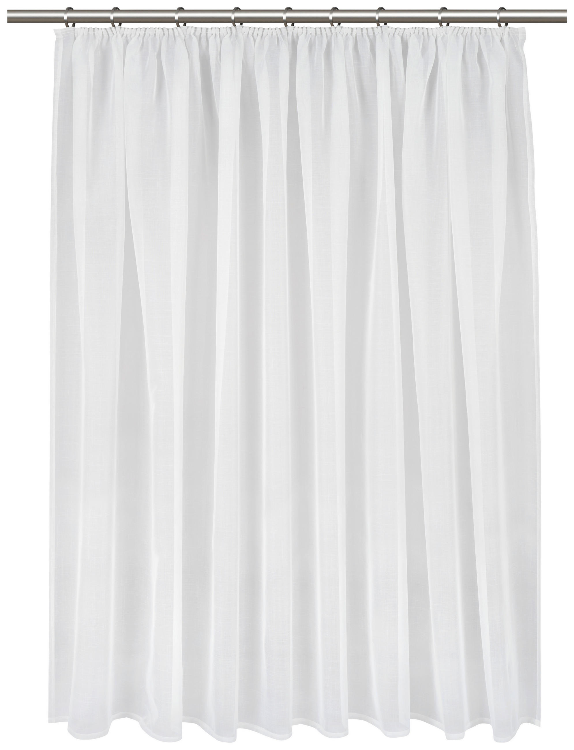 HOTOVÝ ZÁVĚS, 300/175 cm - bílá, Basics, textil (300/175cm) - Esposa