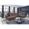 WOHNLANDSCHAFT in Flachgewebe Taupe  - Taupe/Silberfarben, Konventionell, Textil/Metall (176/363/223cm) - Sit & More