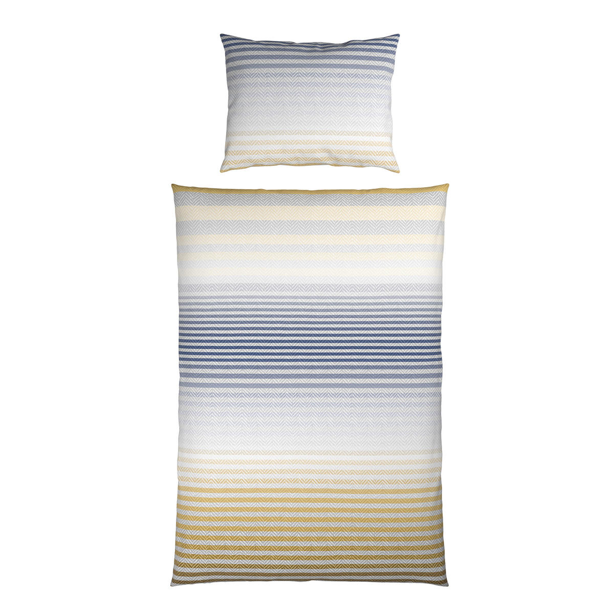 BETTWÄSCHE 2-teilig Flanell 140/200 cm  - Blau/Grün, Textil (140/200cm) - Novel