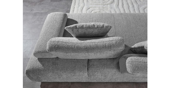 SCHLAFSOFA Chenille Schlammfarben  - Schlammfarben/Schwarz, KONVENTIONELL, Kunststoff/Textil (235-255/80/116-138cm) - Carryhome