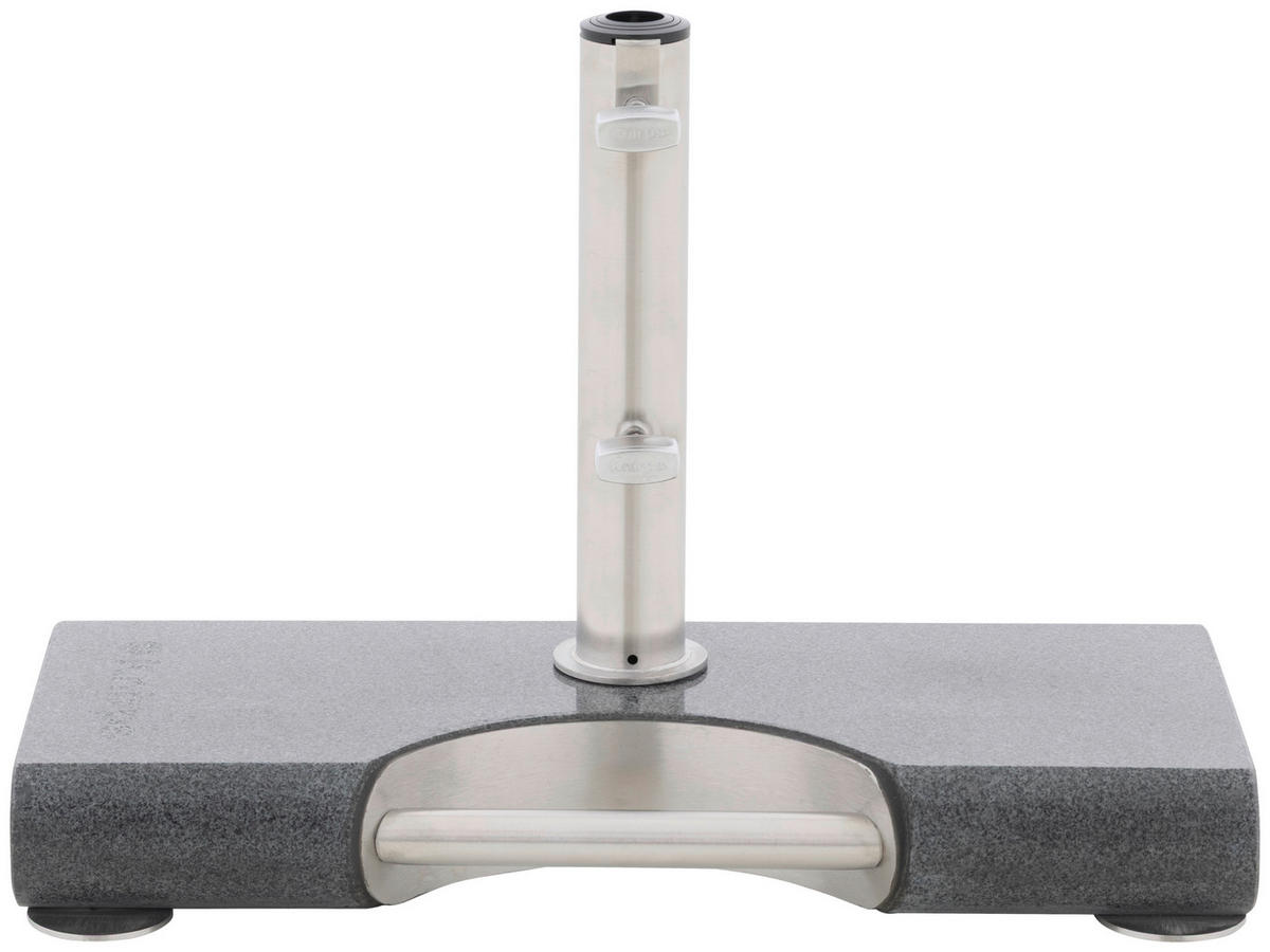 SONNENSCHIRMSTÄNDER Granit Anthrazit  - Anthrazit, Basics, Stein/Metall (55/7/26cm) - KNIRPS