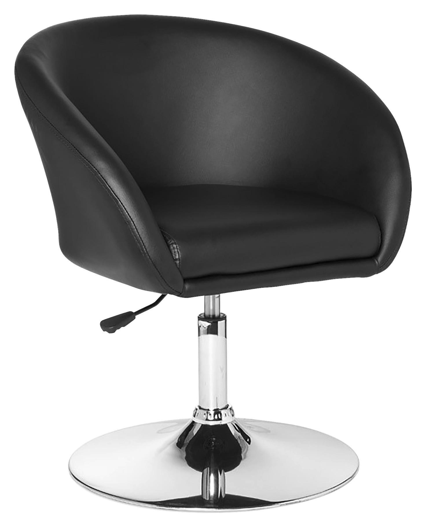 STOLICA S NASLONOM ZA RUKE  crna  tekstil      - boje kroma/crna, Moderno, tekstil/metal (62/84/55cm) - MID.YOU