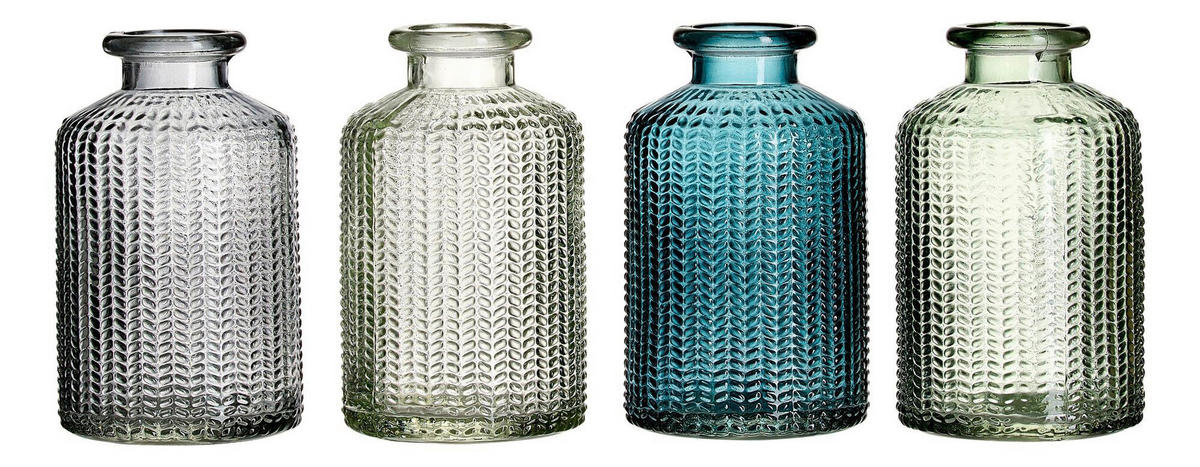 VASE Verona 10 cm  - Blau/Petrol, Trend, Glas (6/6/10cm) - Ritzenhoff Breker