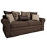 SOFA Flachgewebe Dunkelbraun - Dunkelbraun, LIFESTYLE, Holz/Textil (210/82/95cm)
