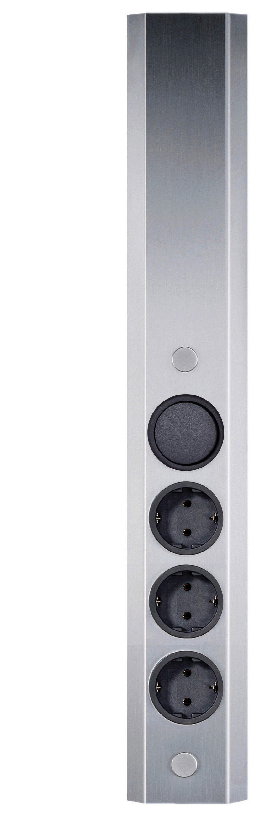 STECKDOSENELEMENT - Edelstahlfarben, Basics, Metall (8,1/46/4,5cm) - HKT