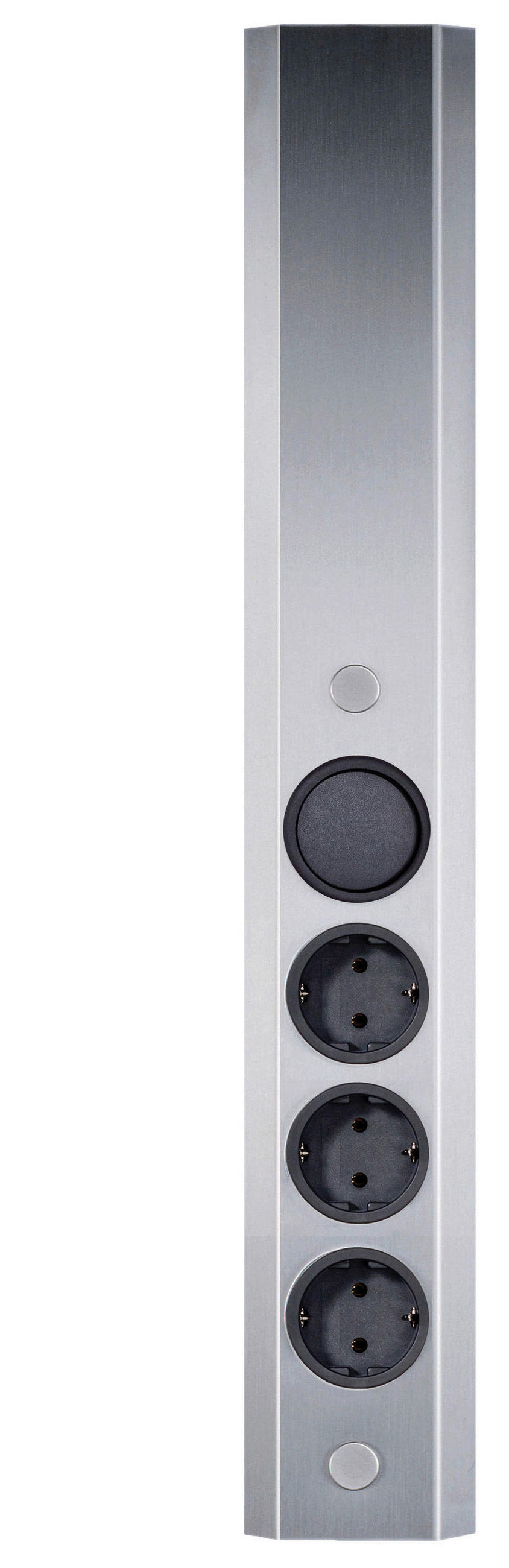 STECKDOSENELEMENT - Edelstahlfarben, Basics, Metall (8,1/46/4,5cm) - HKT