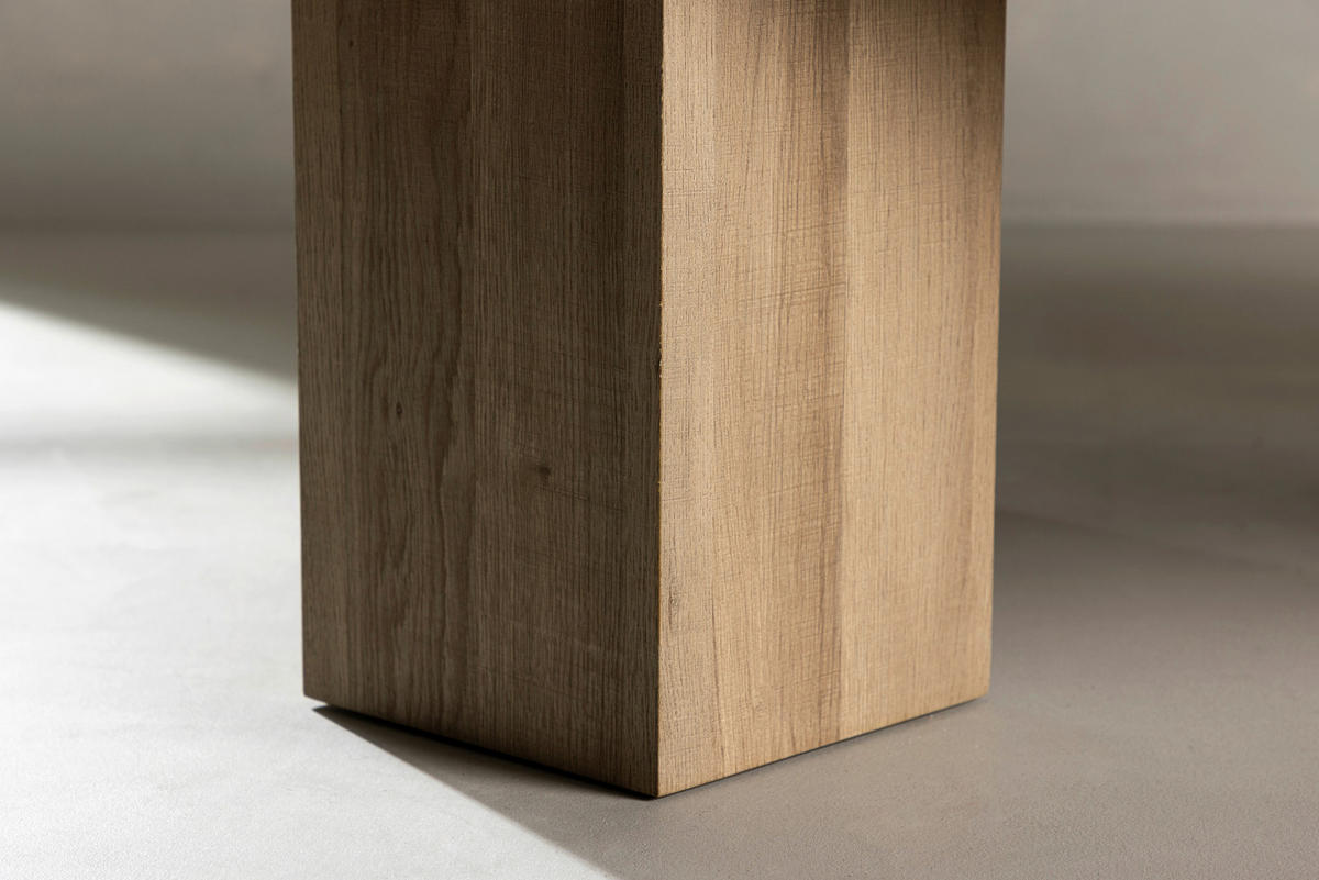 COUCHTISCH Pappel furniert 140/80/40 cm quadratisch Hellbraun  - Hellbraun, Design, Holz (140/80/40cm) - Livetastic
