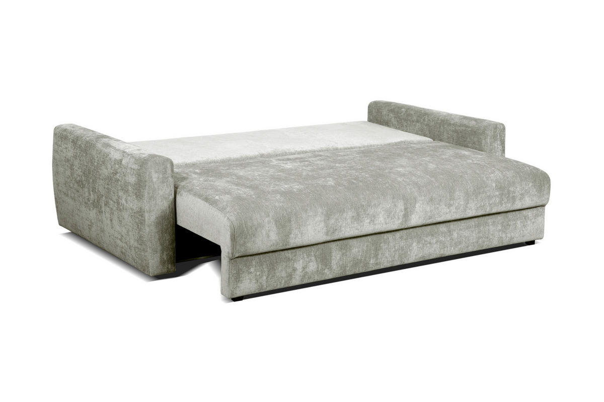 SCHLAFSOFA Gosa in Chenille Hellgrau  - Hellgrau, Design, Textil (238/90/116cm) - Livetastic